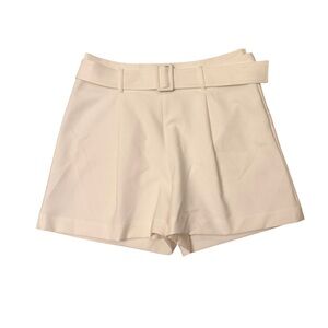 Elie Tahari Cream Belted Tailored Shorts – Size 6